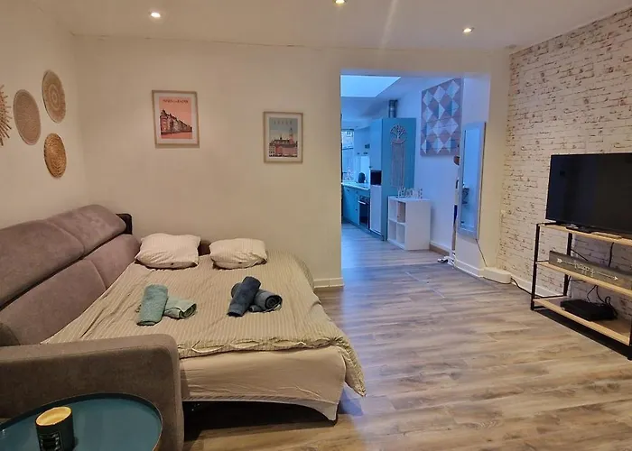 Townhouse With 50 M2 Garden Near Lille Please Note One Bedroom And A Sofa Bed Apartment